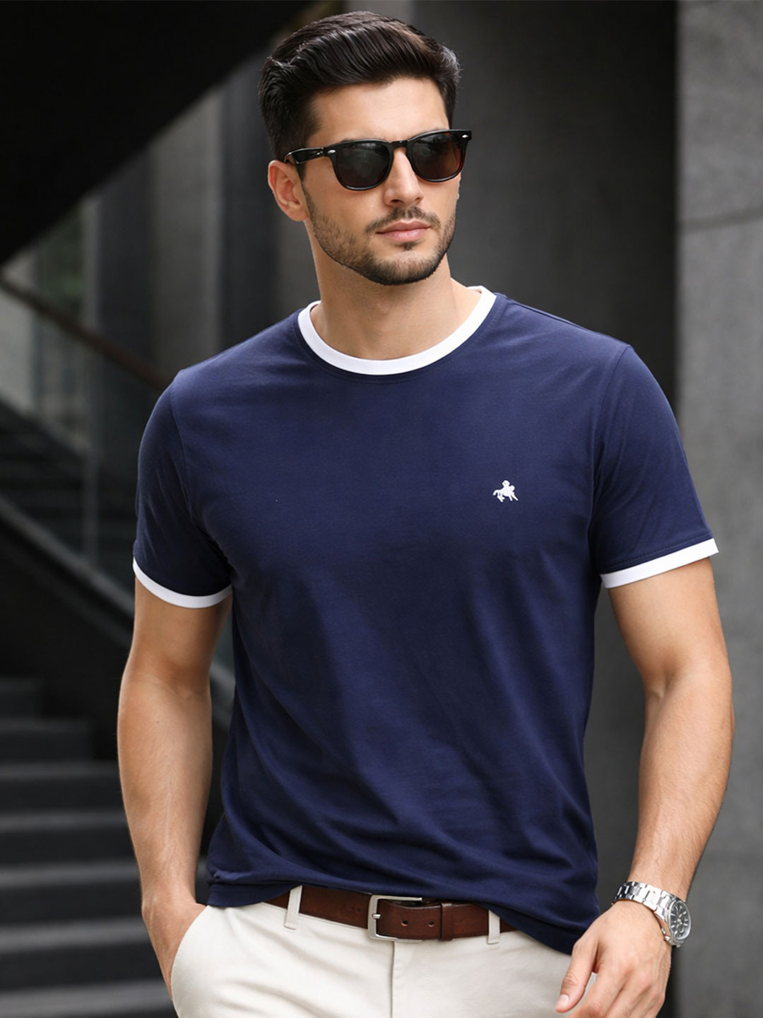 ROLLISTEAR Mens Round Neck Tshirts