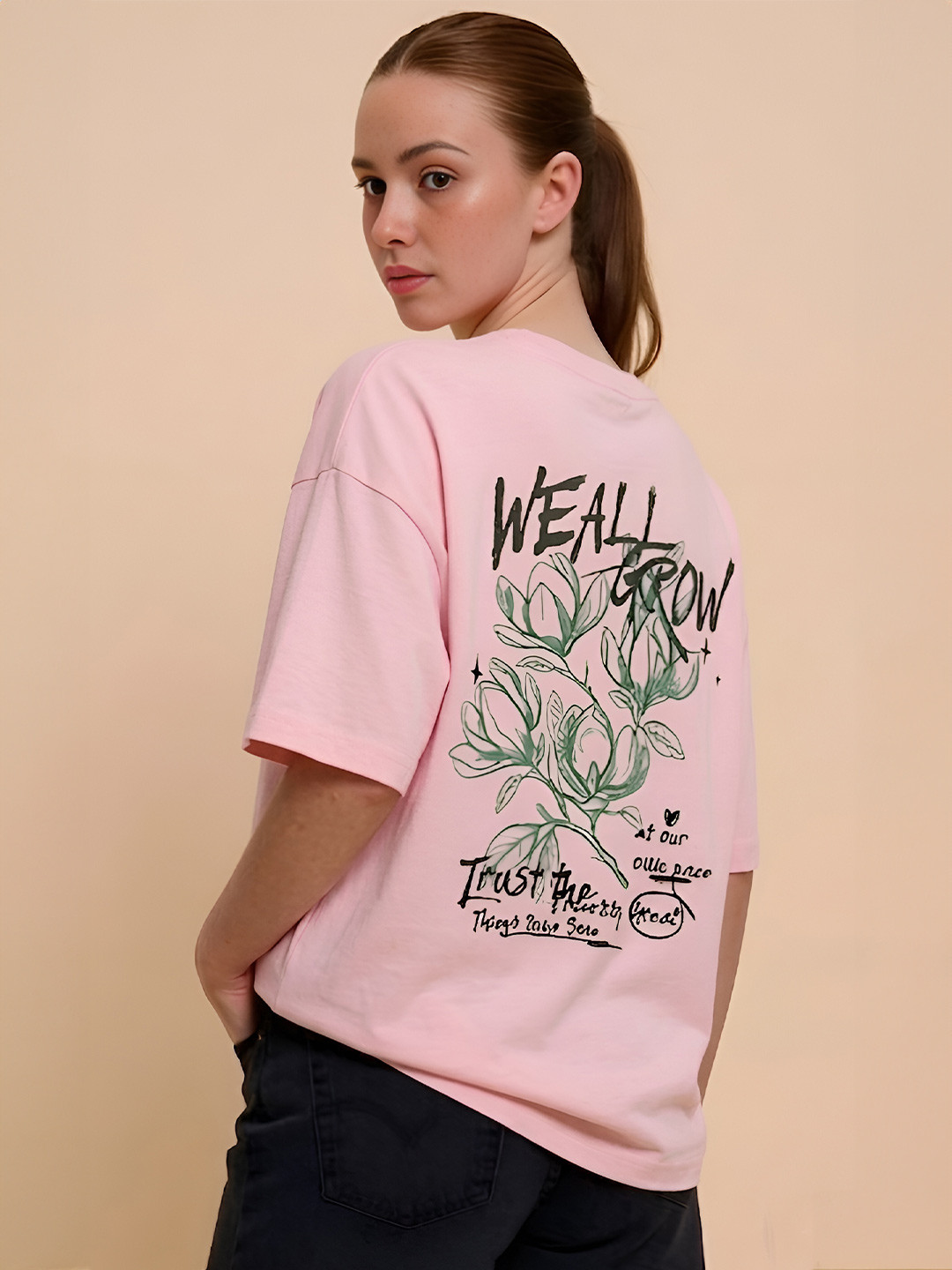 SMARTEES Women Typography Printed T-shirt