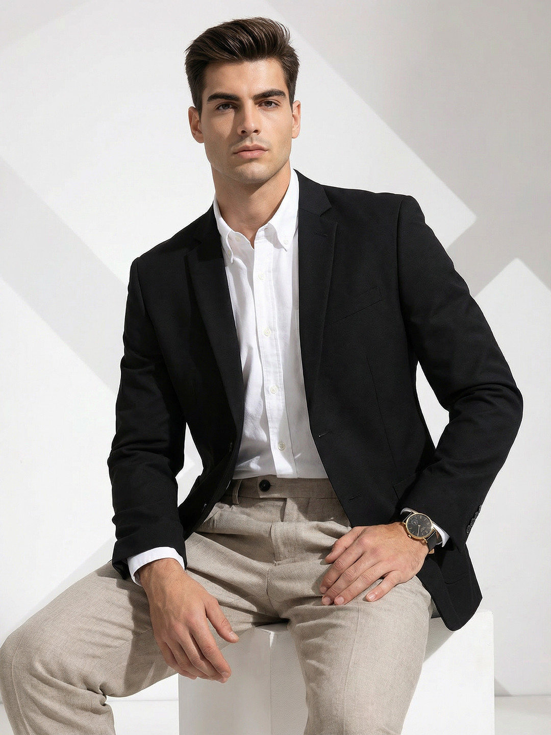 INVICTUS Single-Breasted Formal Blazer