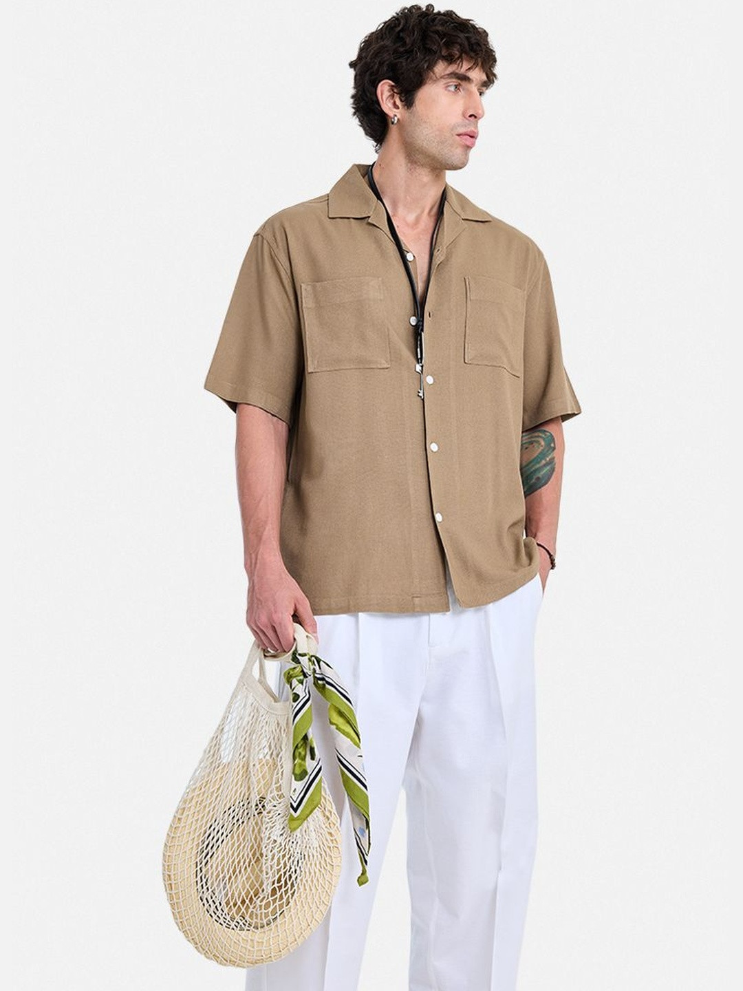 Snitch Men Boxy Casual Shirt