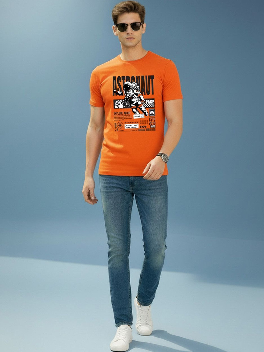 MINISTRY OF FRIENDS Men Typography Printed T-shirt