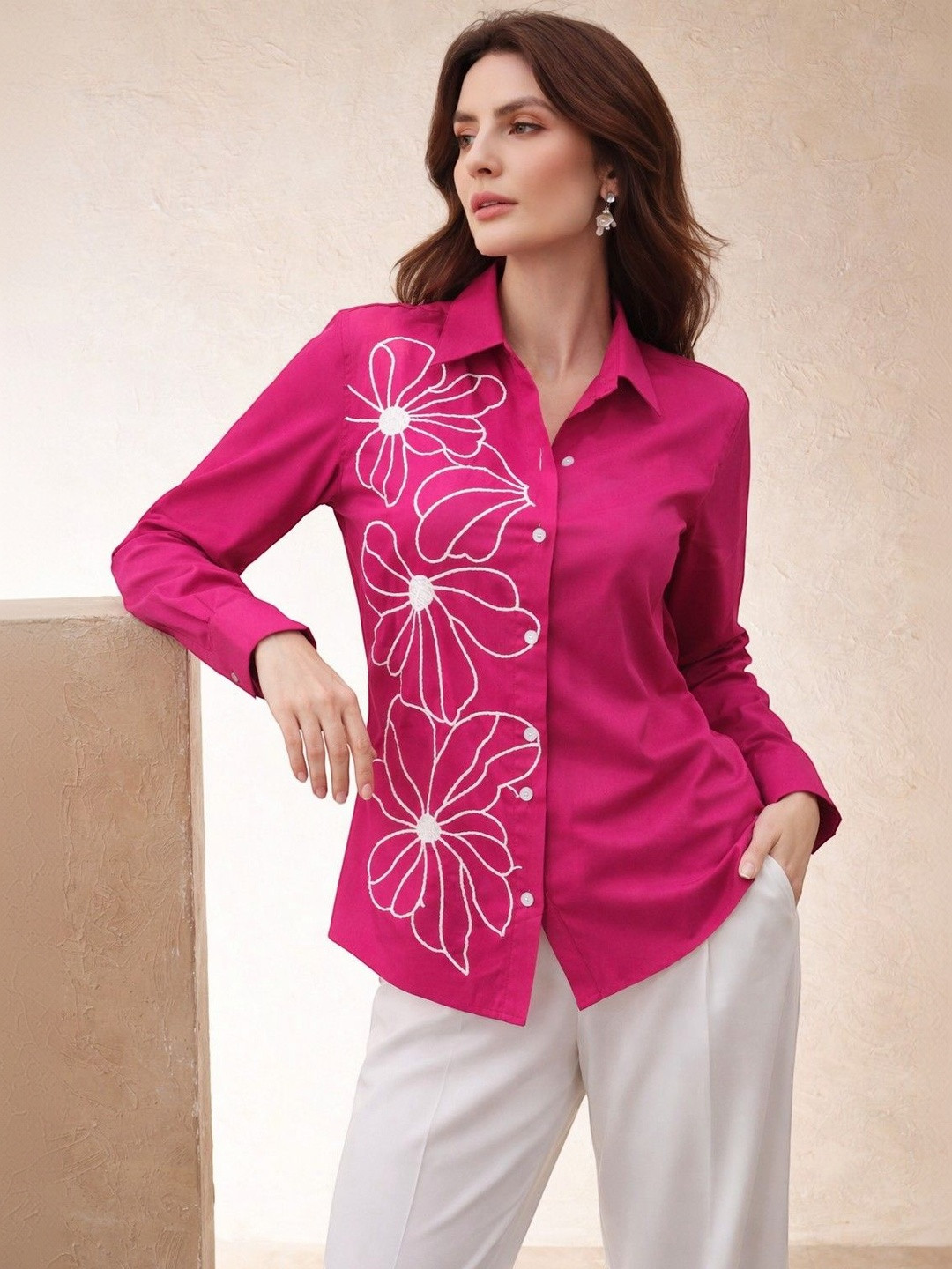 Tzelynn Women Sheer Casual Shirt
