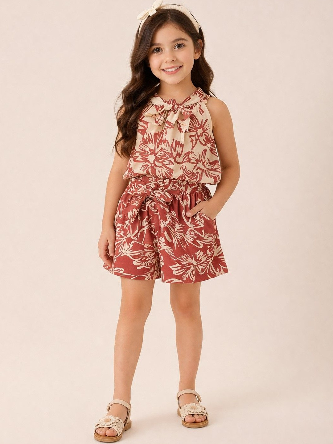 StyloBug Girls Top with Shorts