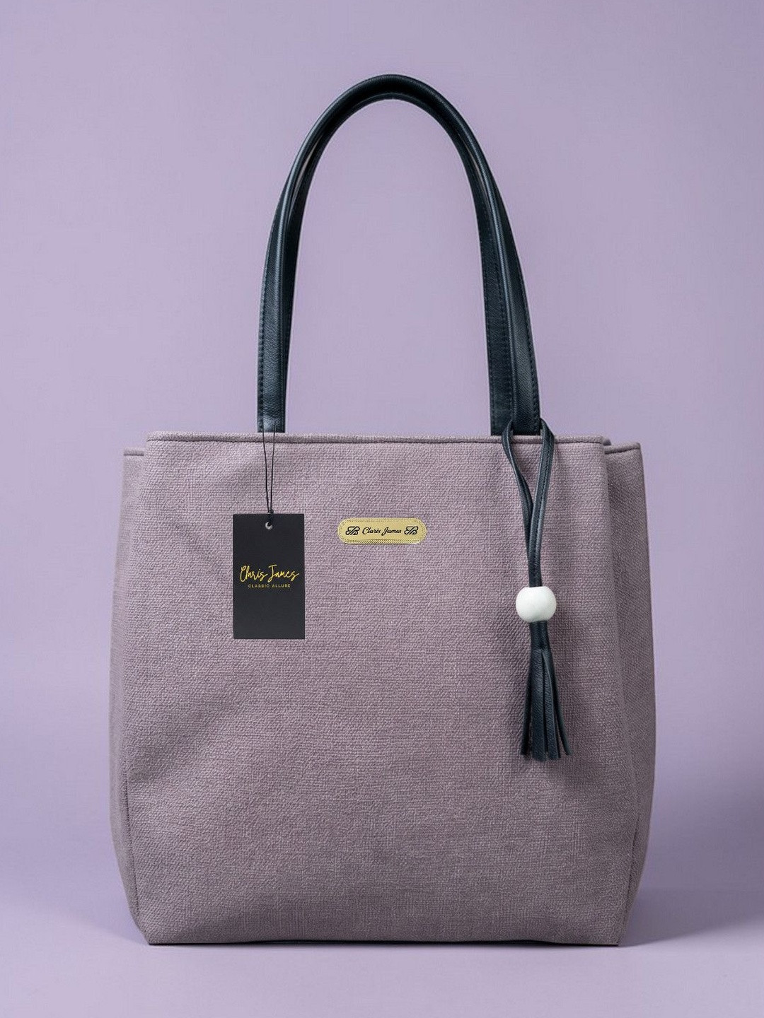 CLARIS JAMES PU Bucket Tote Bag
