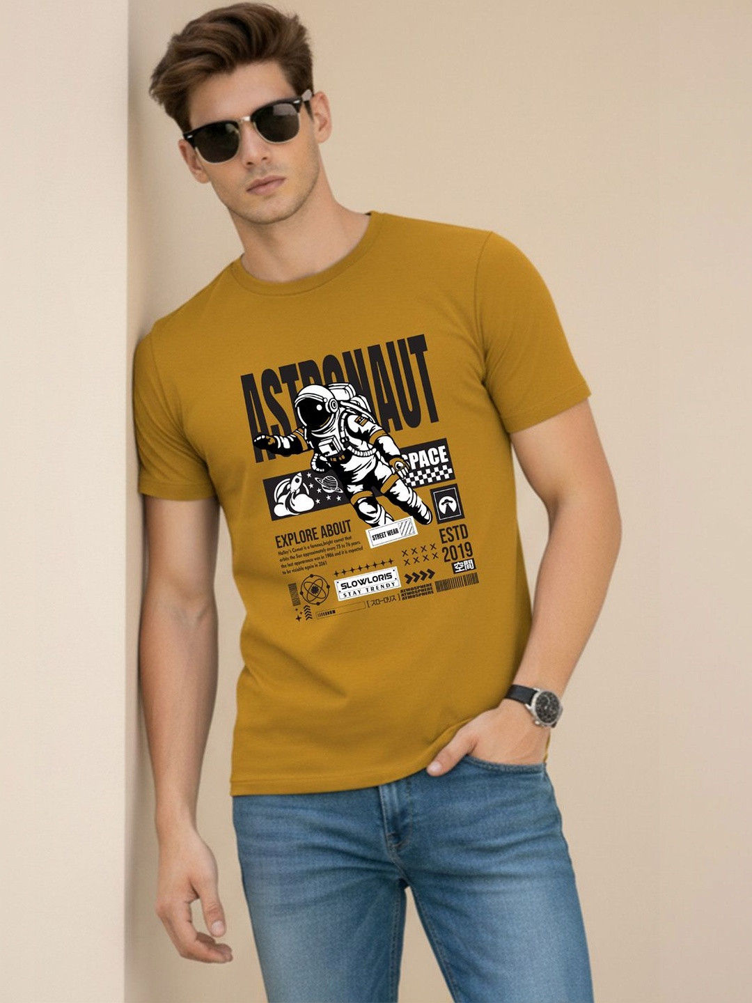 MINISTRY OF FRIENDS Men Typography Printed T-shirt