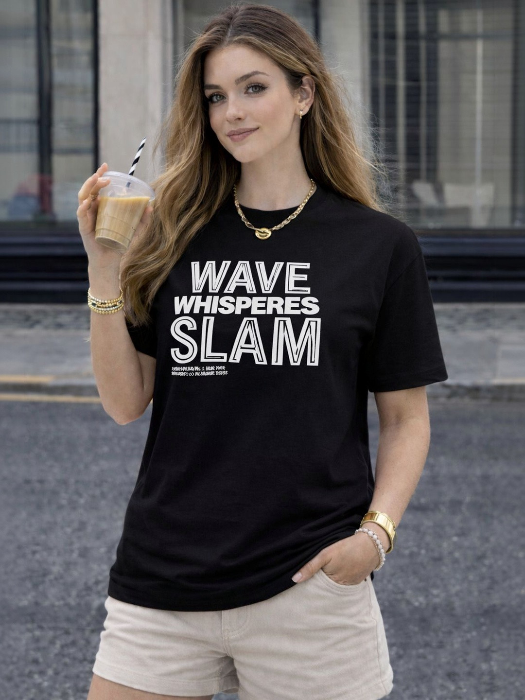 MACK JONNEY Women Printed T-shirt