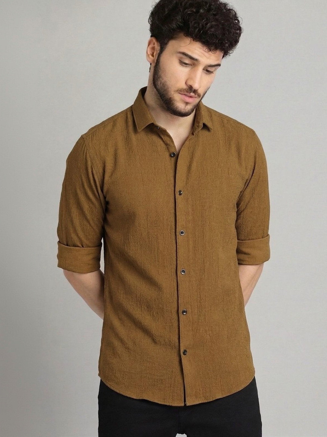 R.Code by The Roadster Life Co. Men Original Casual Shirt
