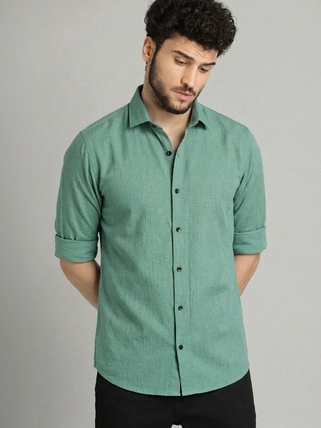 R.Code by The Roadster Life Co. Men Original Casual Shirt