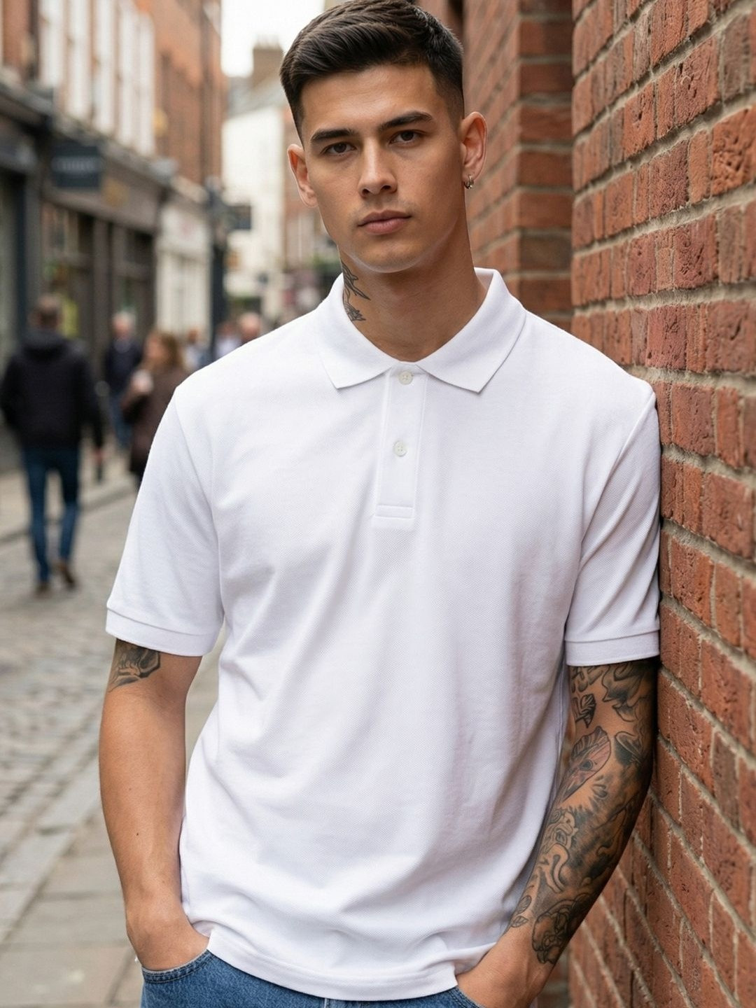 CLUB 44 Men Polo Collar T-shirt