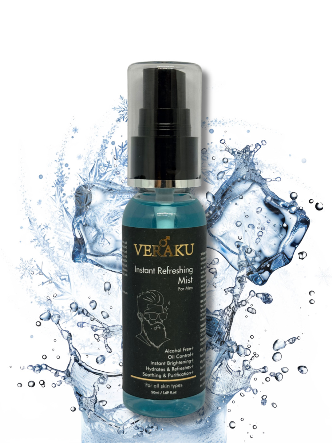 VERAKU Men Instant Refreshing Face Mist- 50 ml
