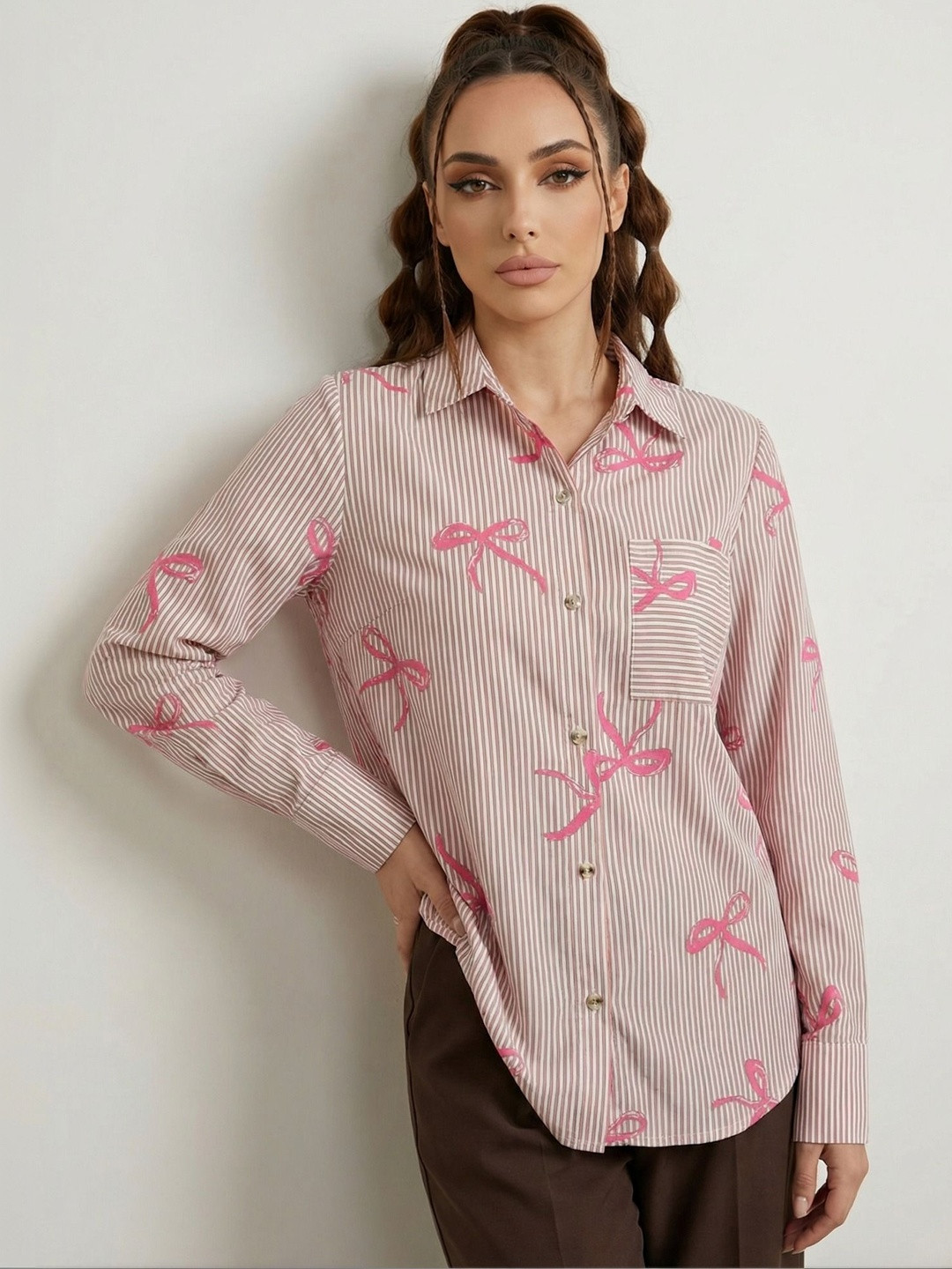 Oomph! Women Comfort Printed Casual Shirt