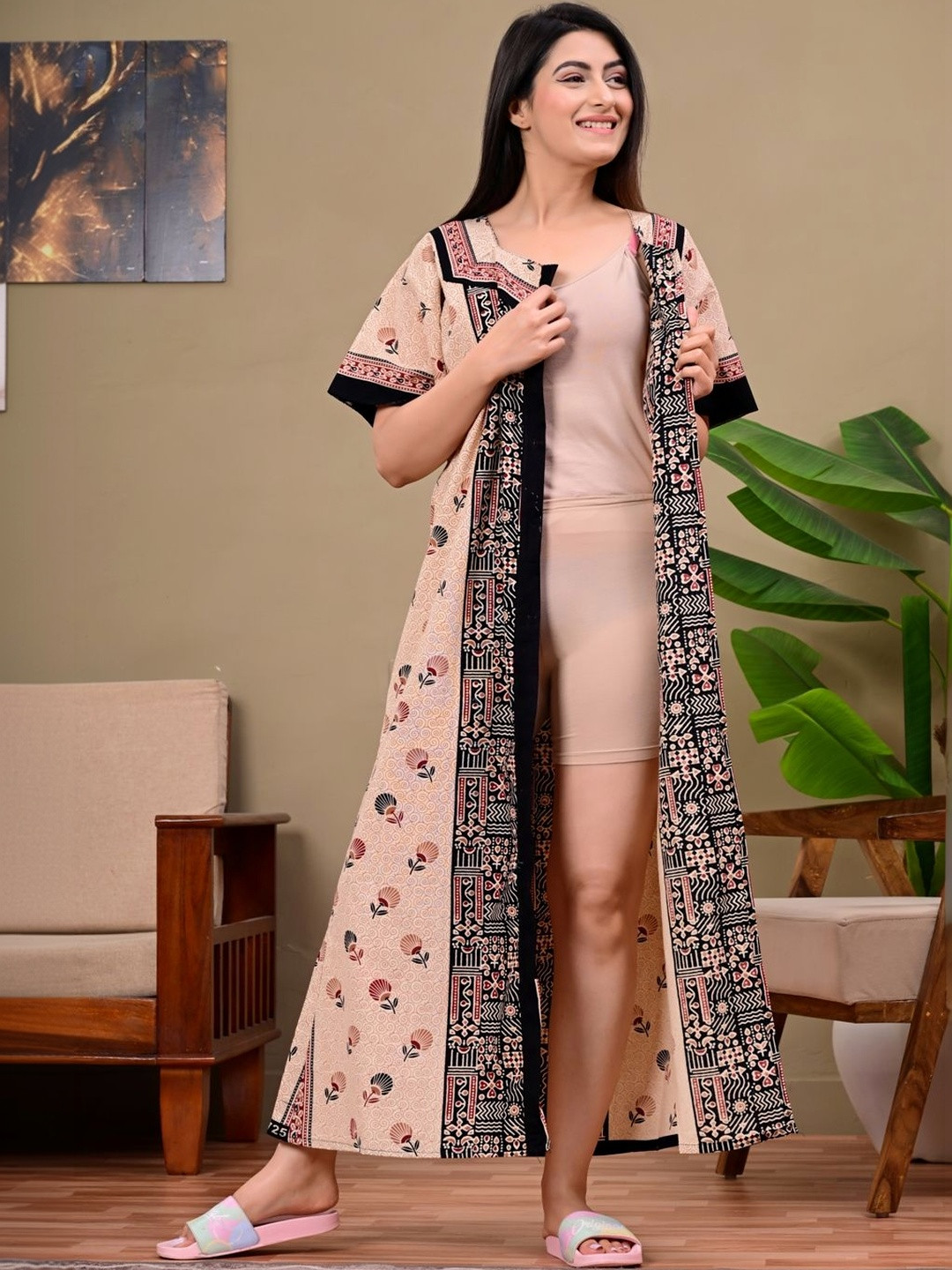 Visaru Printed Nightdress