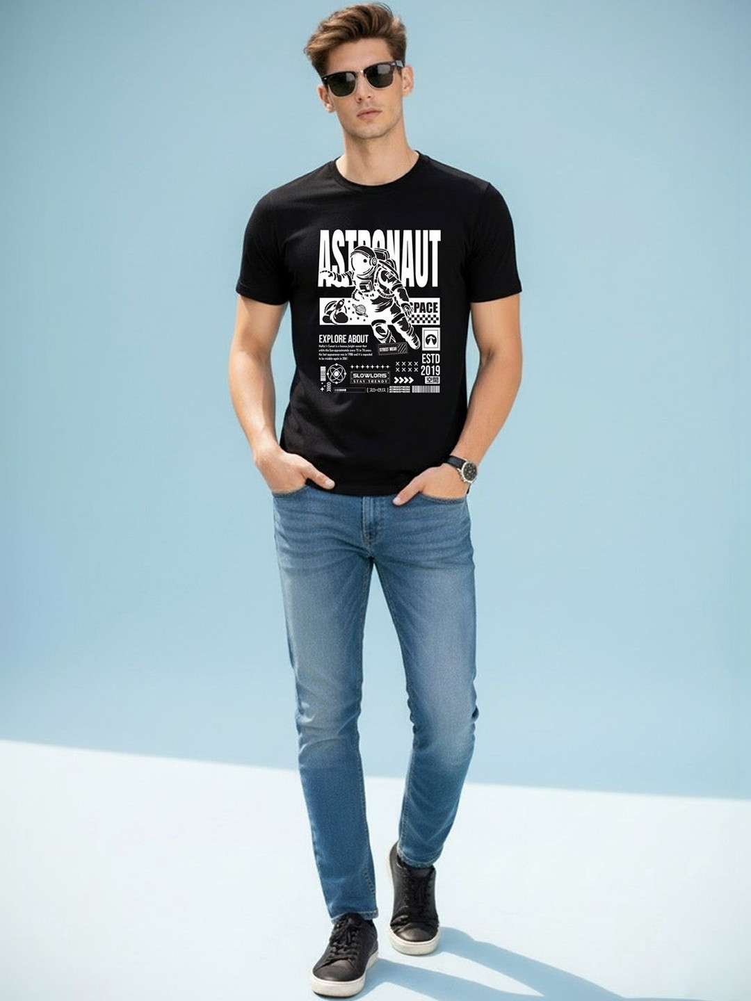 MINISTRY OF FRIENDS Men Typography Printed T-shirt