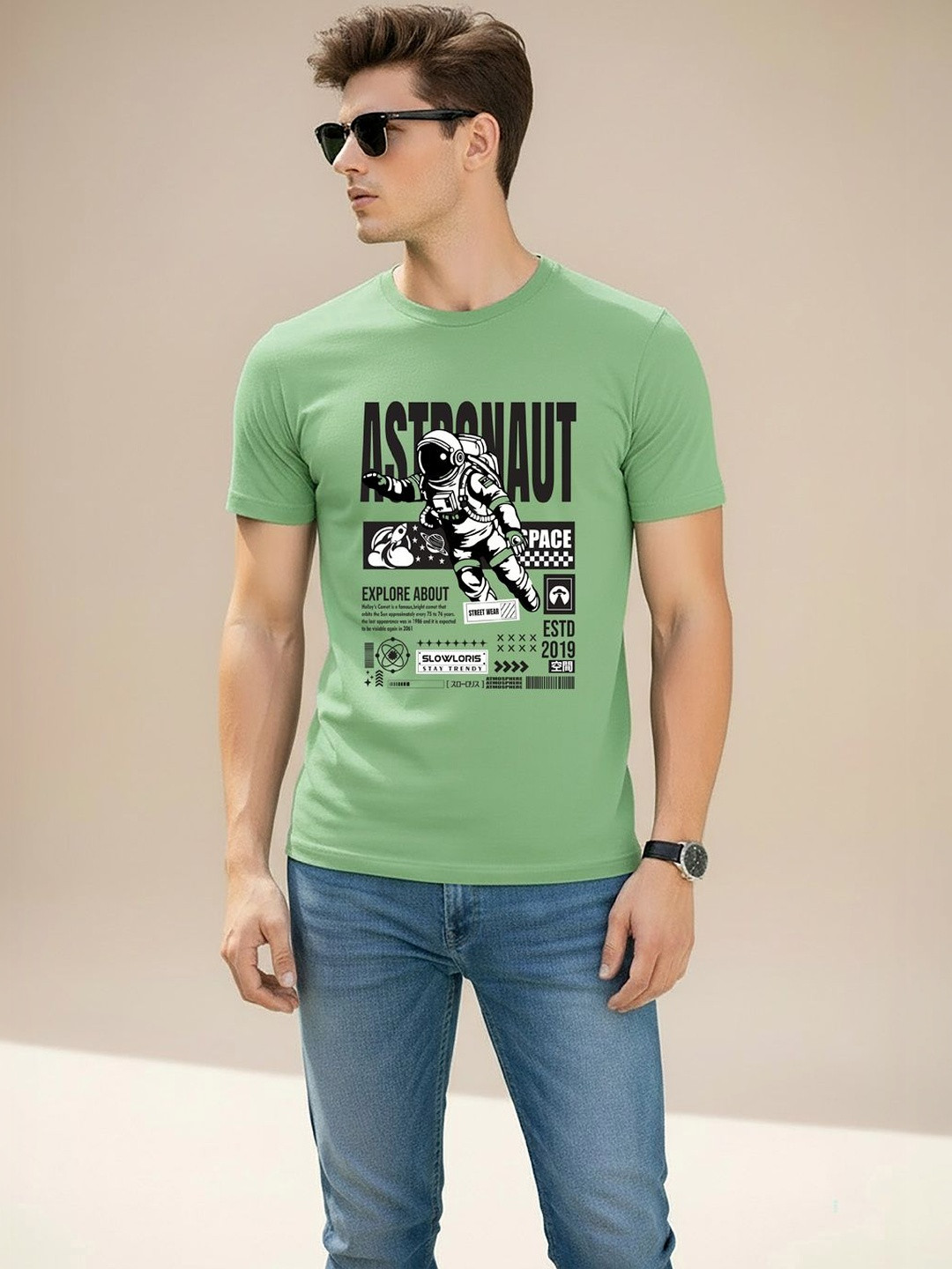 MINISTRY OF FRIENDS Men Typography Printed T-shirt