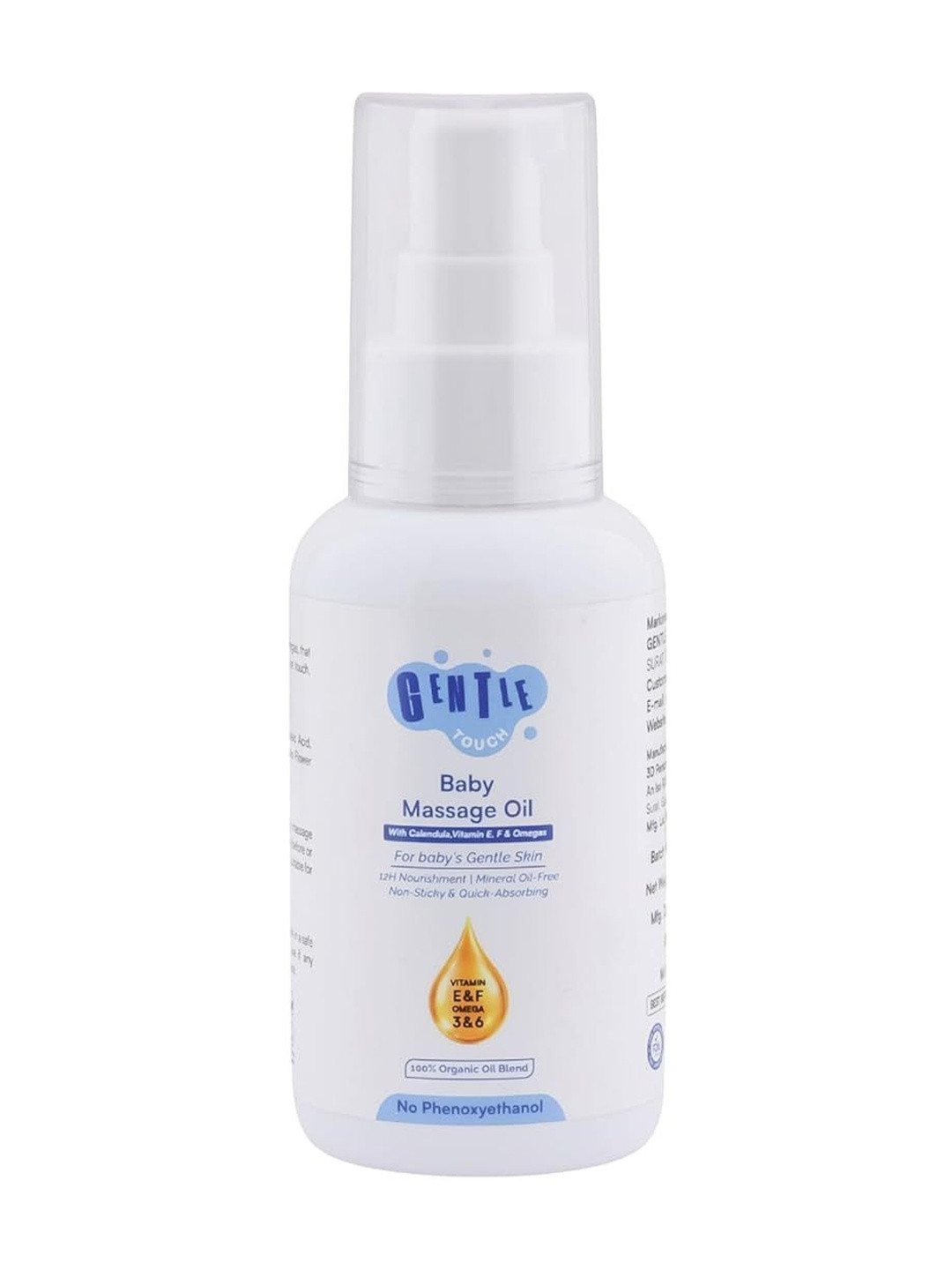 GENTLE TOUCH Organic Calendula Baby Massage Oil - 100 ml