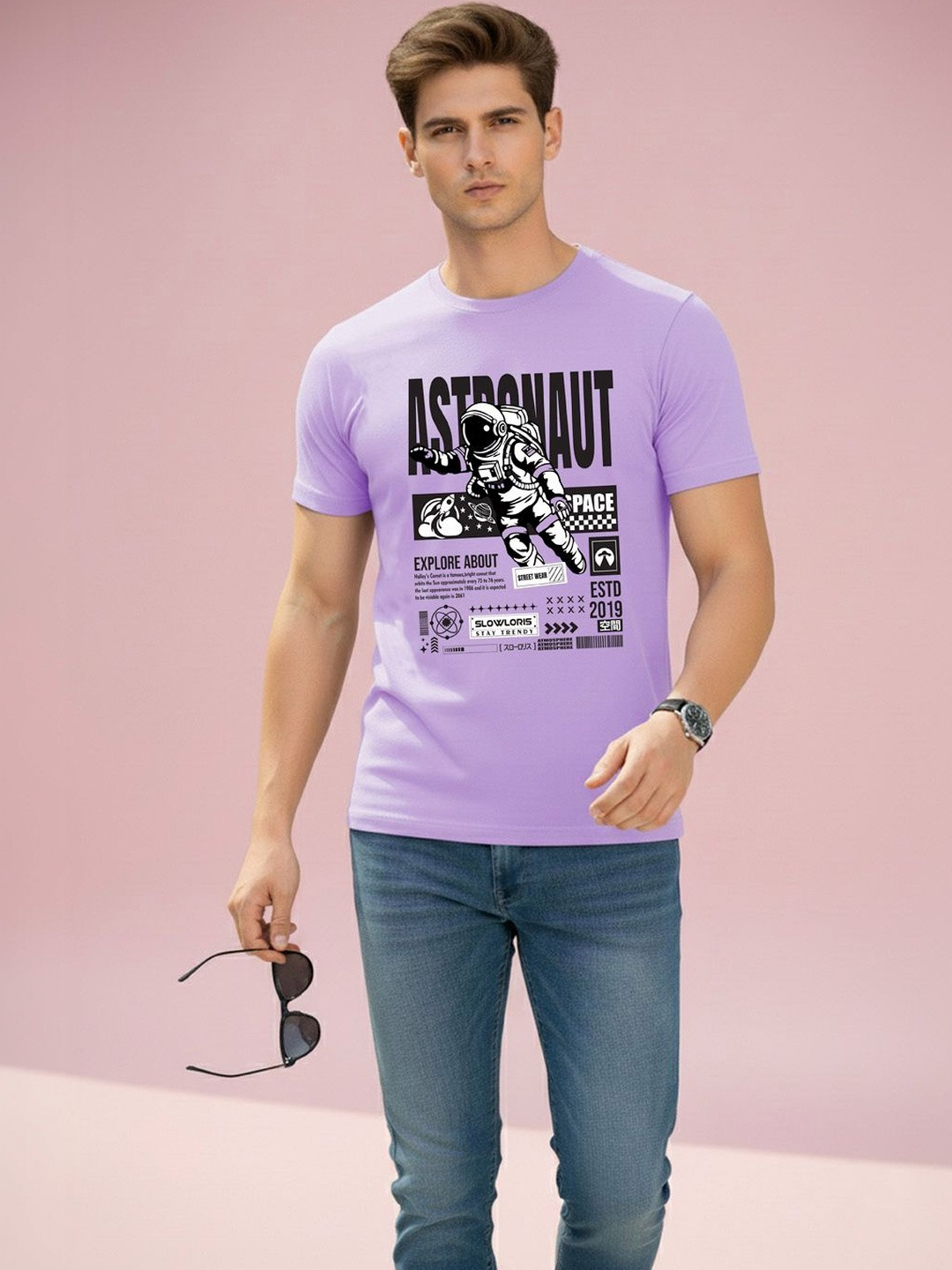 MINISTRY OF FRIENDS Men Typography Printed T-shirt