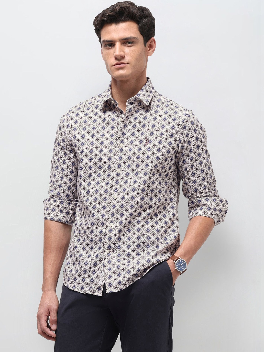 U.S. Polo Assn. Men Printed Casual Shirt