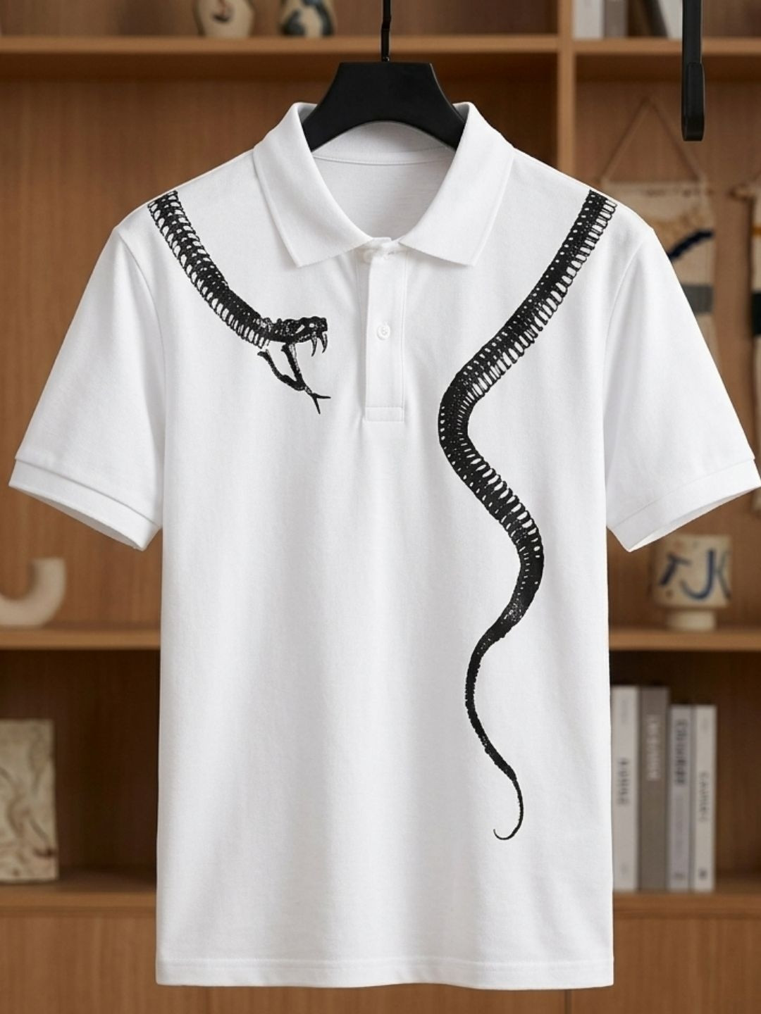 CLUB 44 Men Printed Polo Collar T-shirt