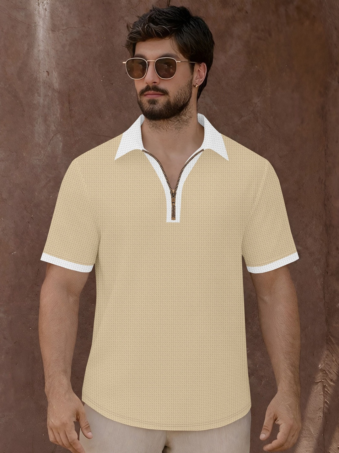 SZN Men Polo Collar T-shirt