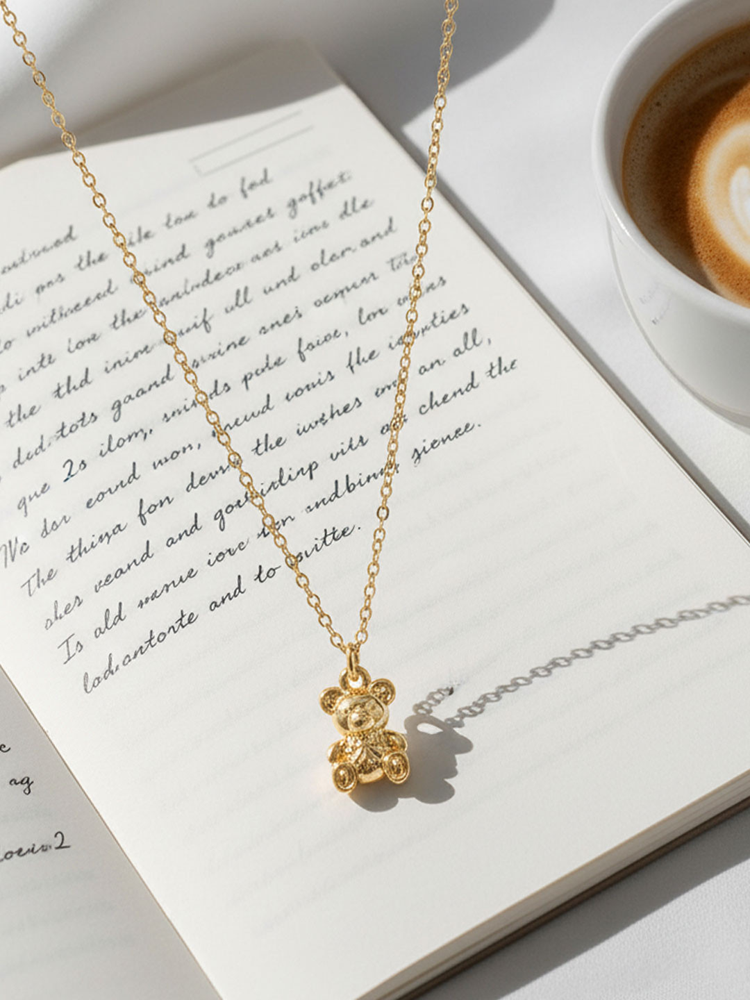 Accessorize Women Teddy Bear Pendant Necklace