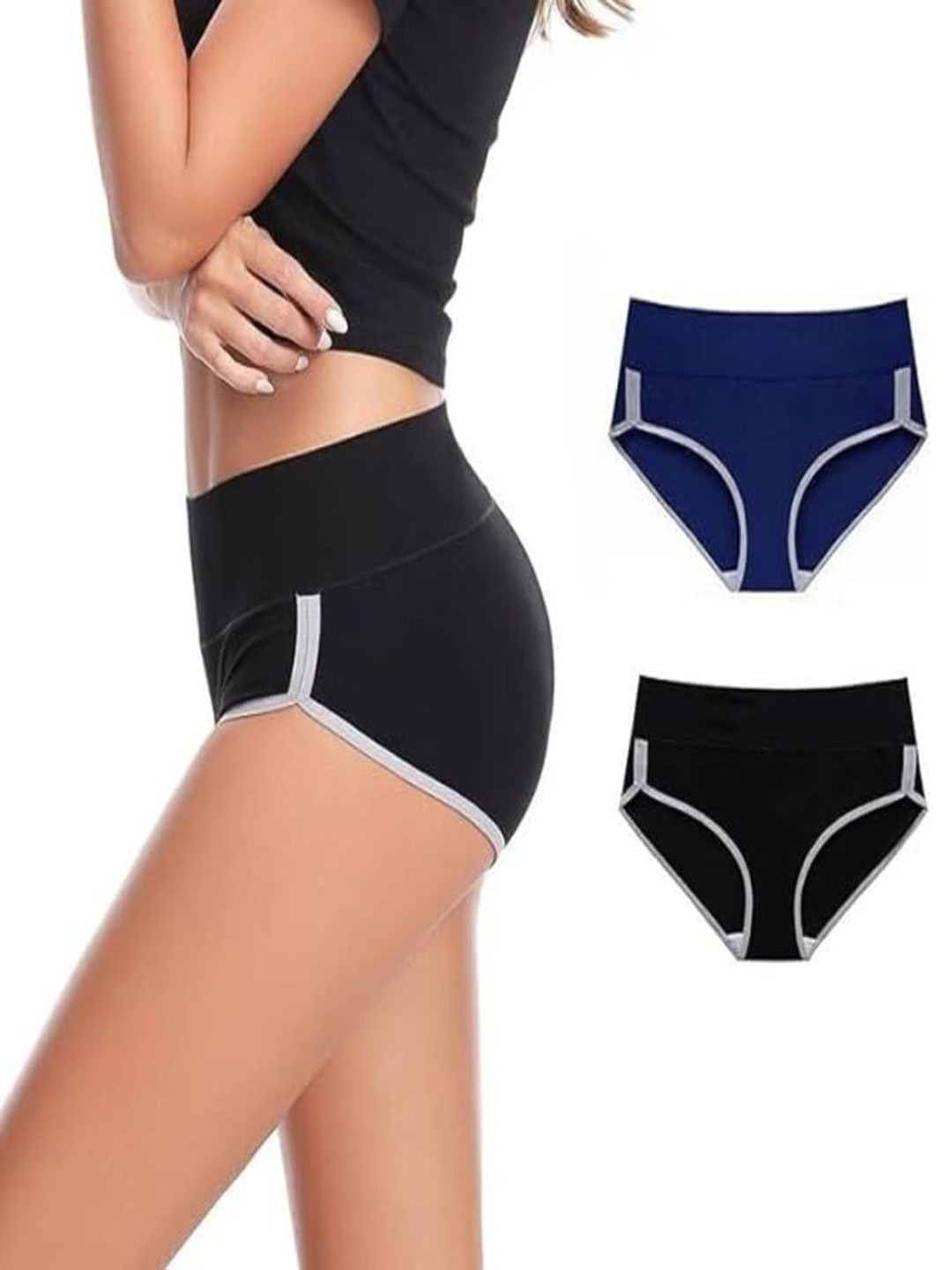 Smileai Fashion Women Pack of 2 Cotton Hipster Briefs