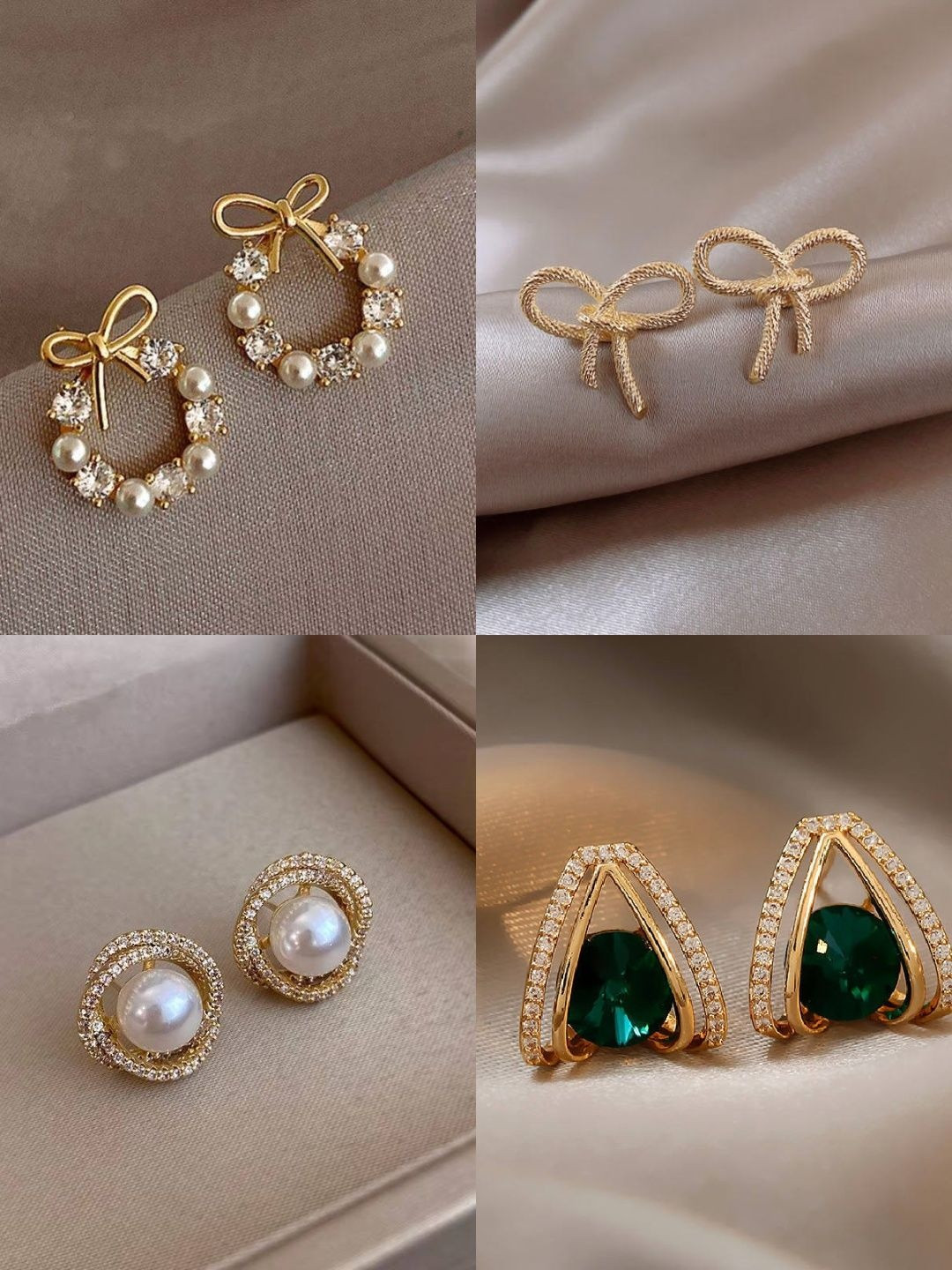 alamodey Cubic Zirconia Earrings