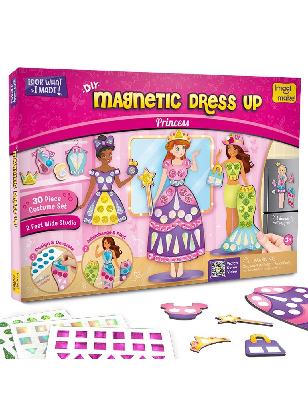 Imagimake DIY Magnetic Dress Up - Princess