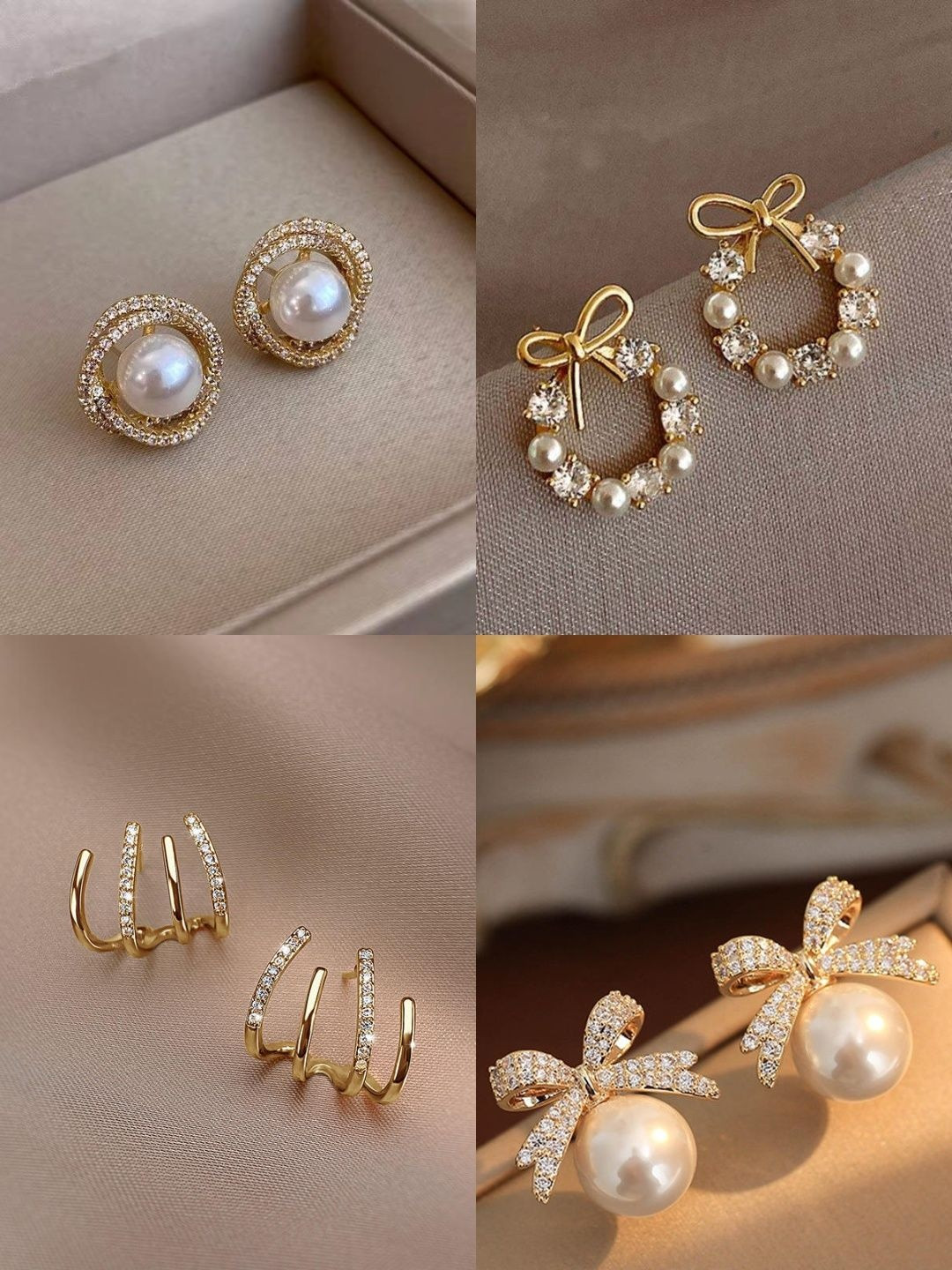 alamodey Cubic Zirconia Earrings