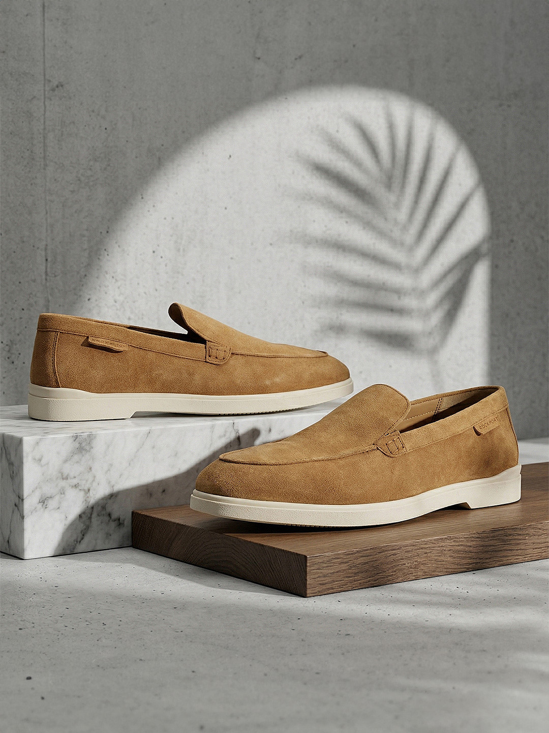 Rockport Men Suede Slip On Loafers