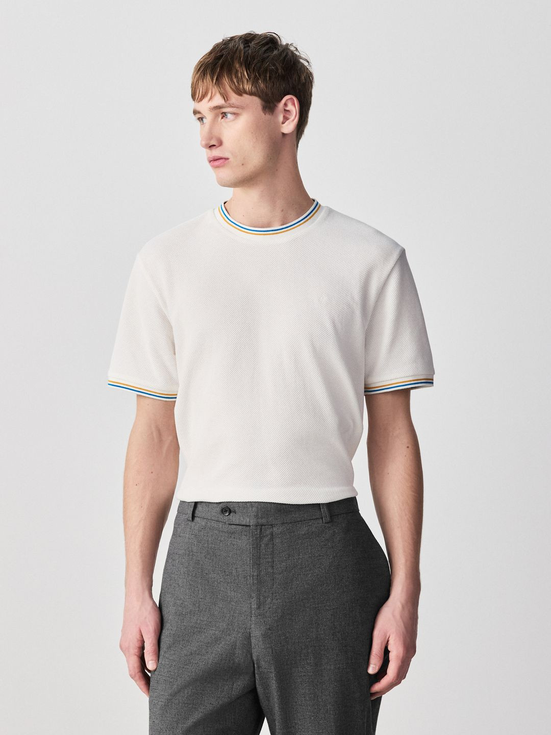 NEXT Pure Cotton Textured T-Shirt