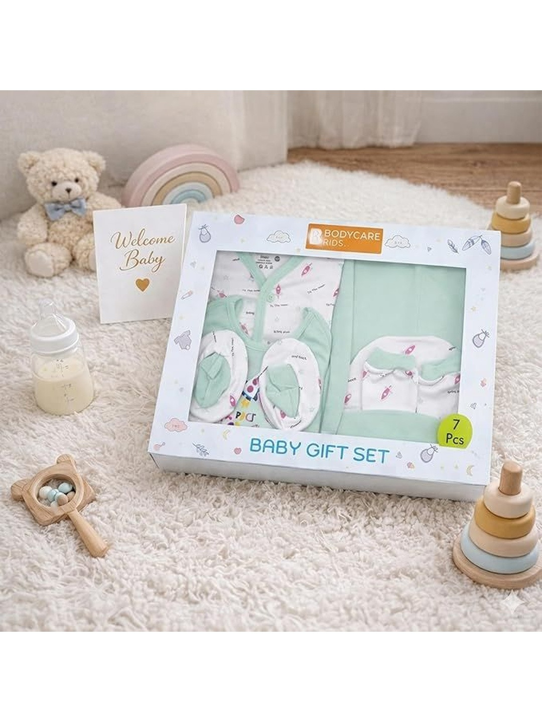 Bodycare Infants Pure Cotton Baby Apparel Gift Set