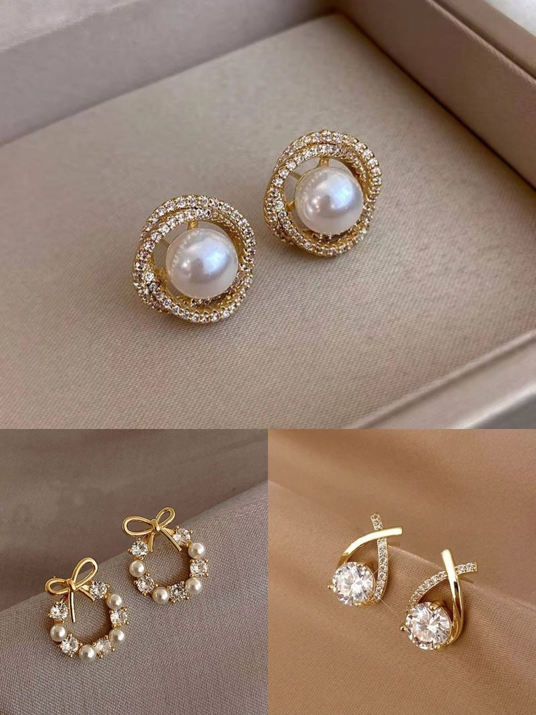alamodey Cubic Zirconia Earrings