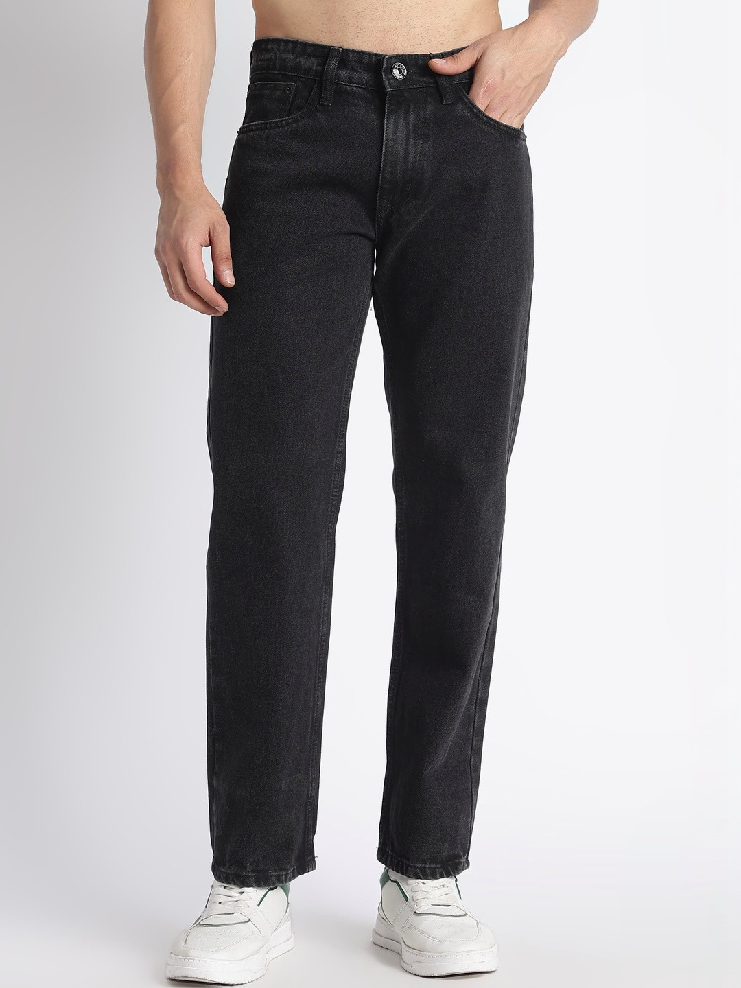 ONSYLE Men Straight Fit Mid-Rise Light Fade Jeans