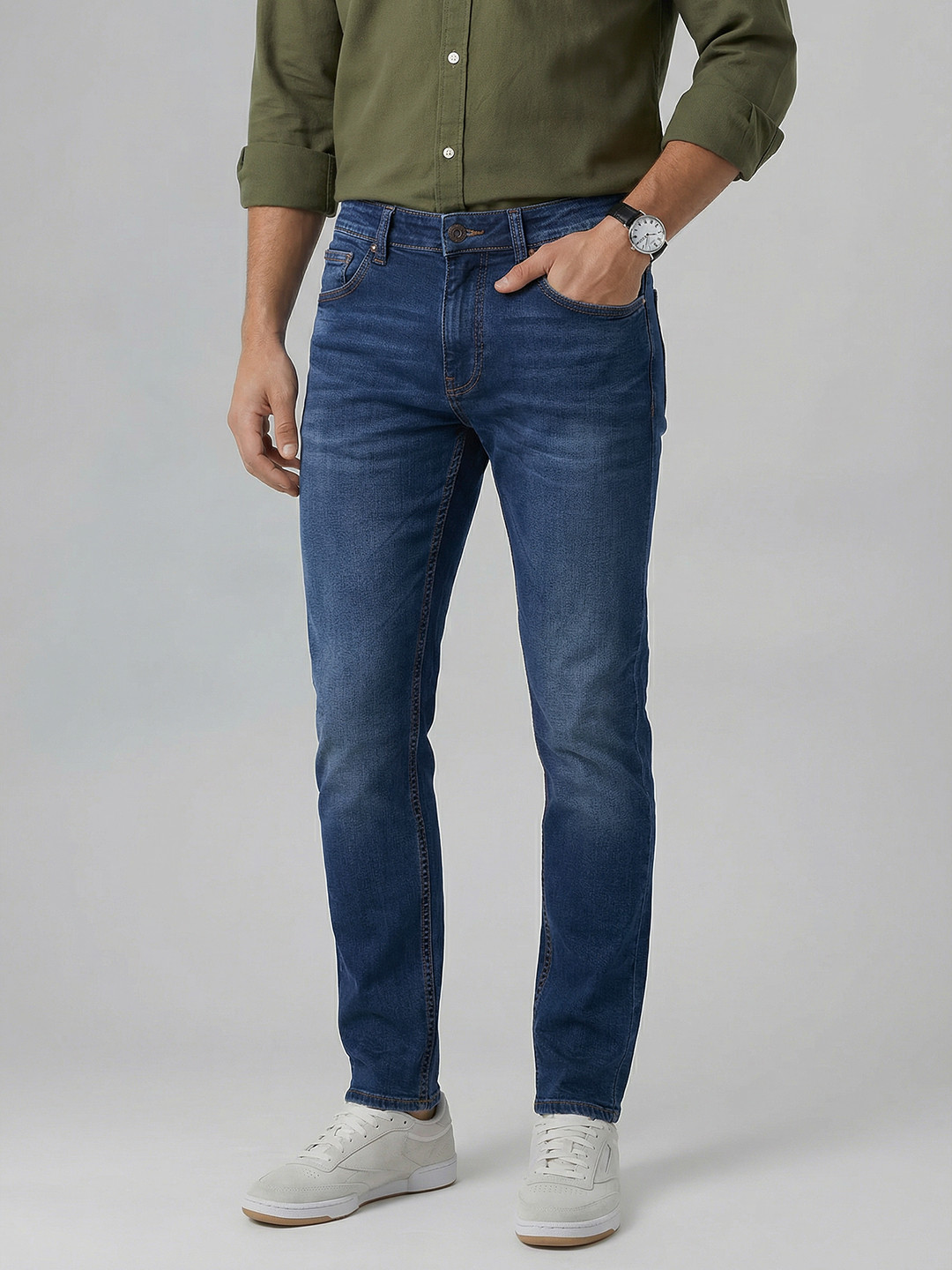 SPYKAR Men Ricardo Mid Rise Straight Fit Jeans