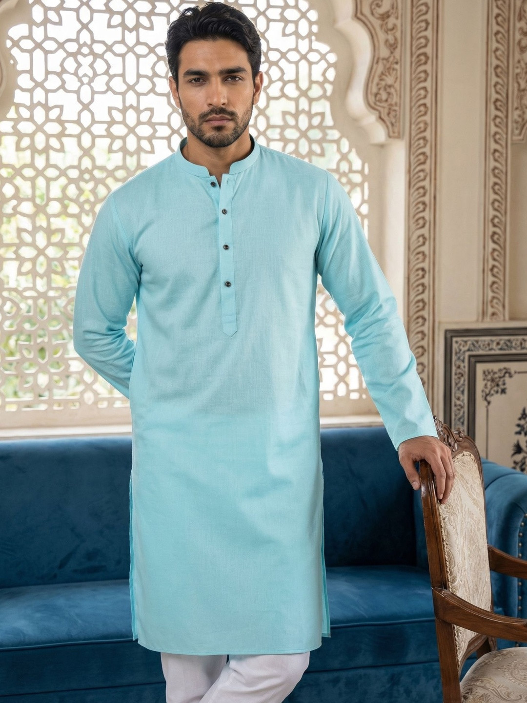 Anouk Men Regular Kurta with Pyjamas