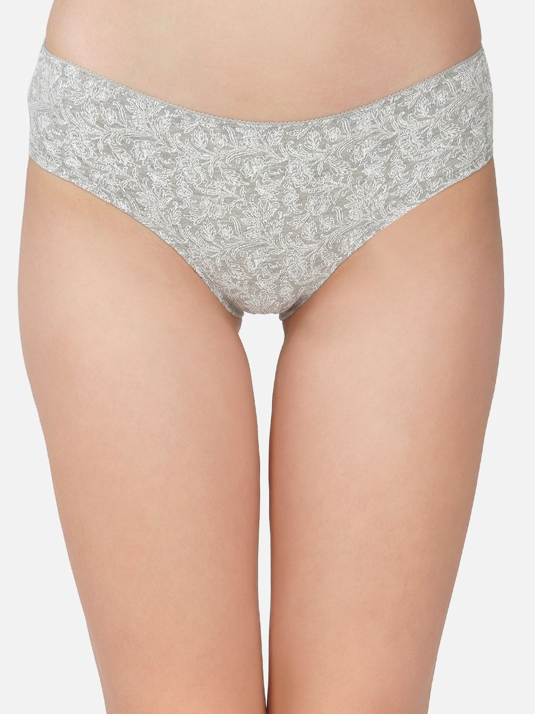 HERE&NOW Women Printed Seamless Cotton Hipster Briefs