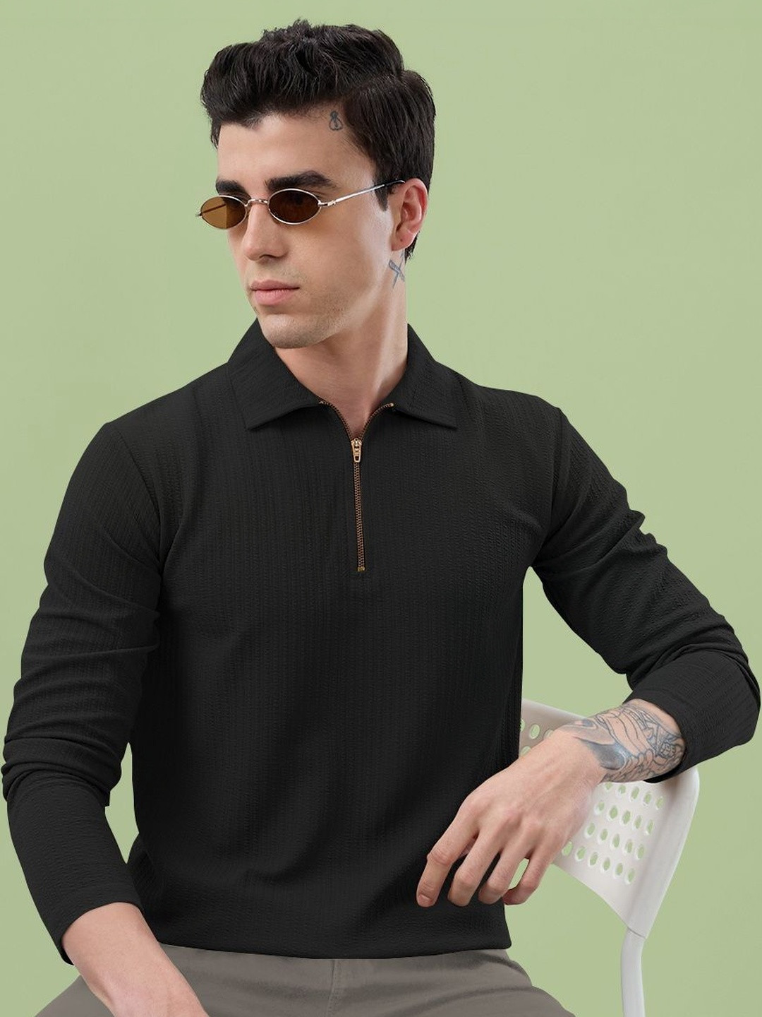 SZN Men Polo Collar T-shirt