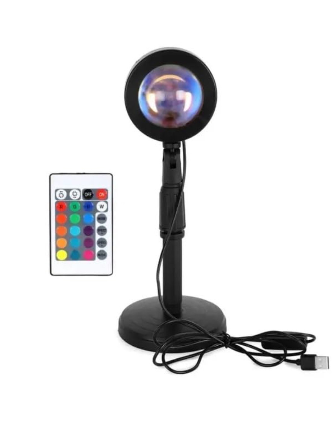 XERGY White & Black Metal Sunset Lamp
