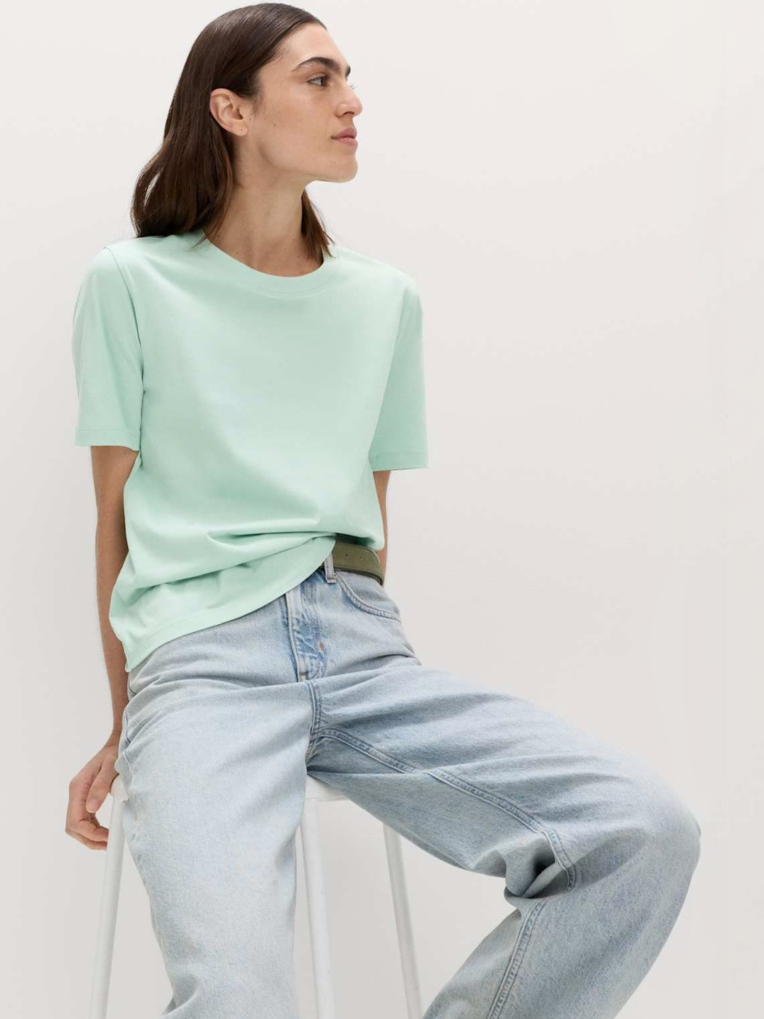 Marks & Spencer Women Pure Cotton Everyday Fit T-Shirt