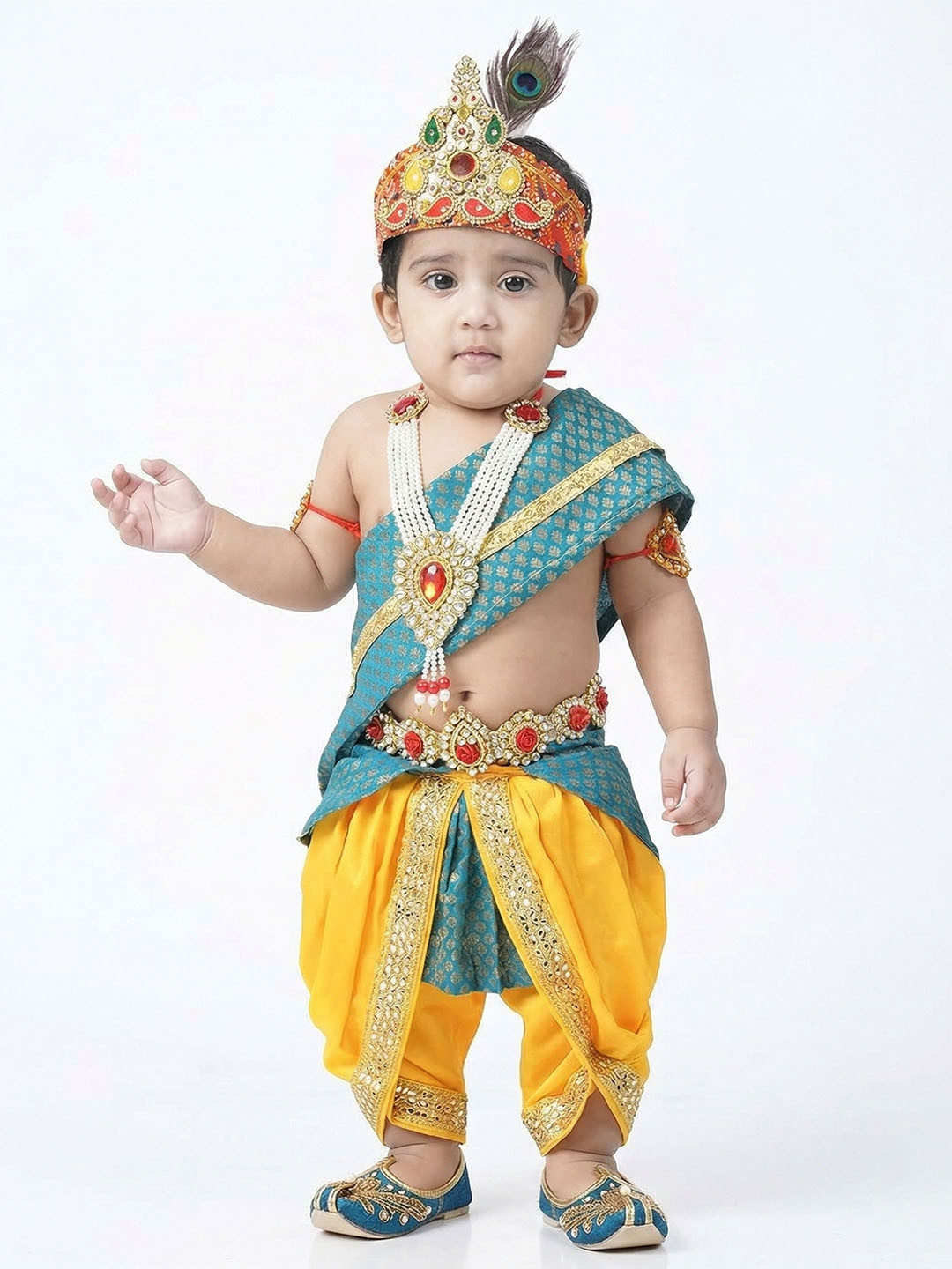 itsmycostume Boys Janamashtmi Krishna Costume Set