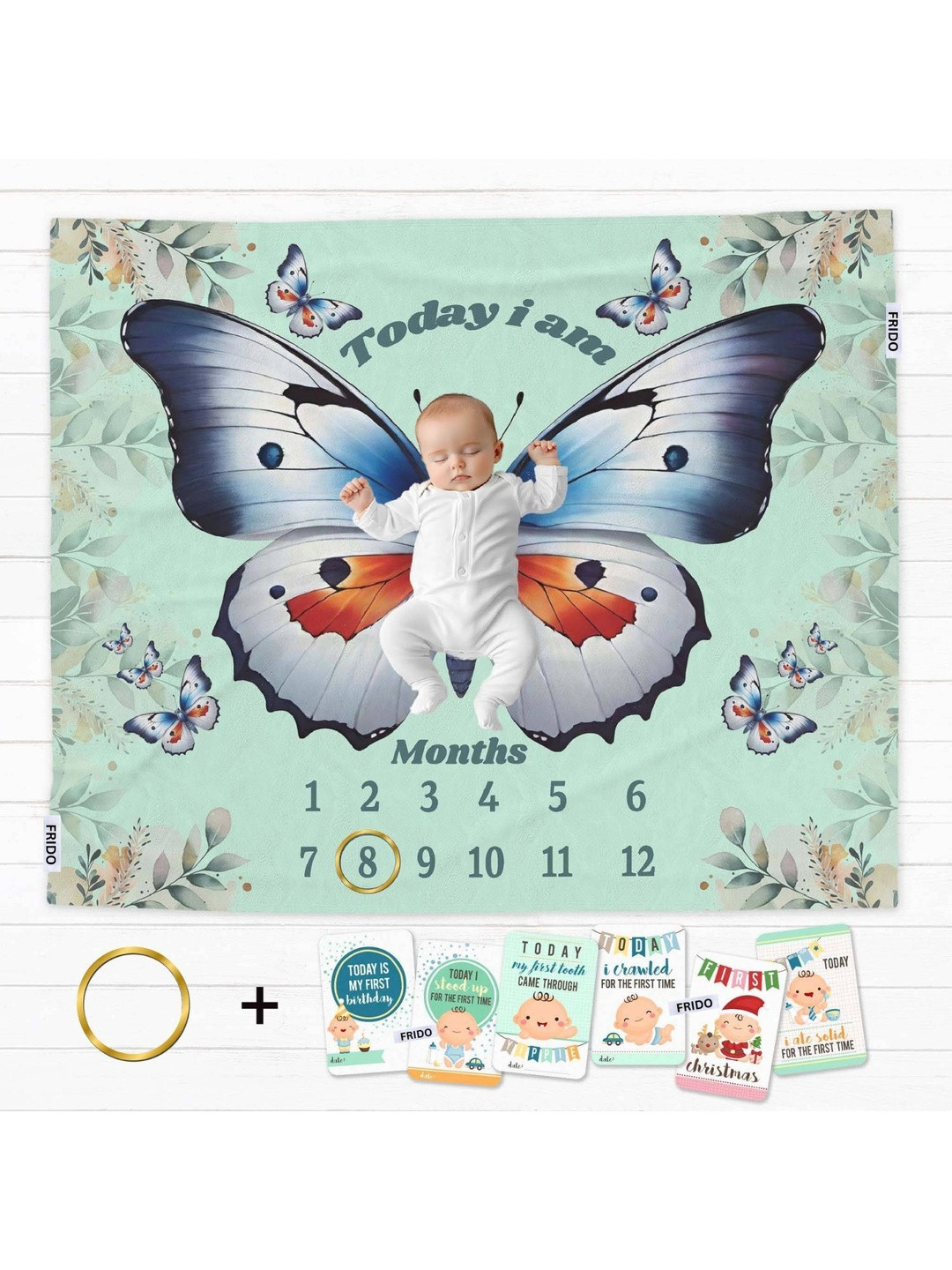 ROYALTY RETAIL AND EXPORT Infant 3-Pcs Printed Photo Mat
