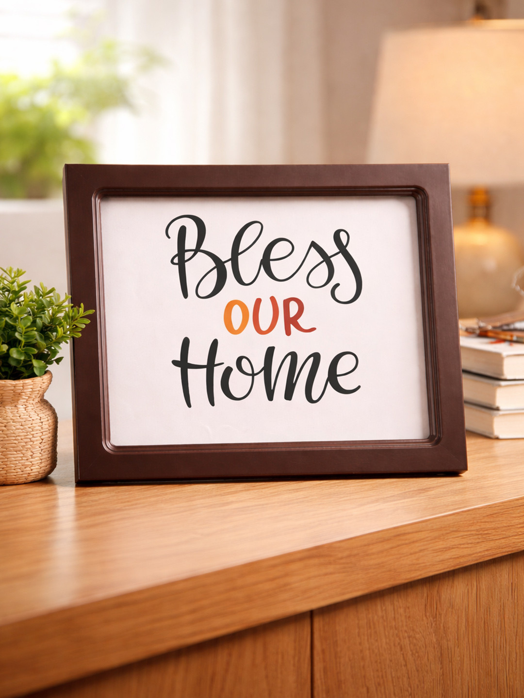 MARKET99 Brown Typography Quote Photo Frame