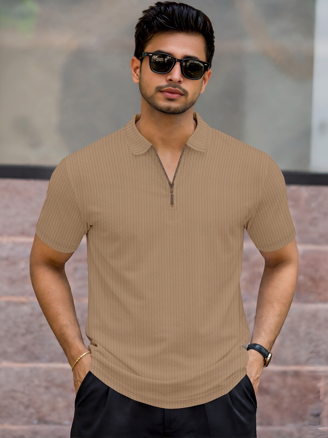 SZN Men Polo Collar T-shirt