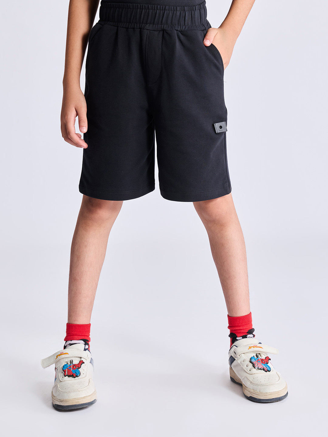 Dotokids Kids Adjustable Waist Cotton Shorts