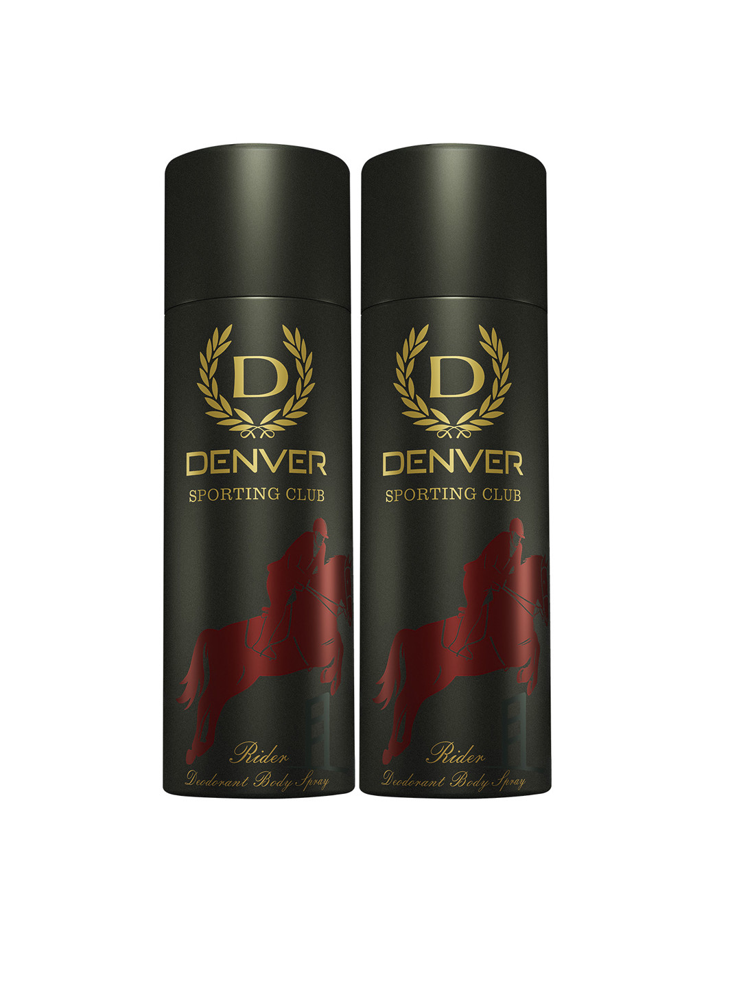 Denver Men Set Of 2 Sporting Club Rider Body Deodorant Sprays - 180 ml Each