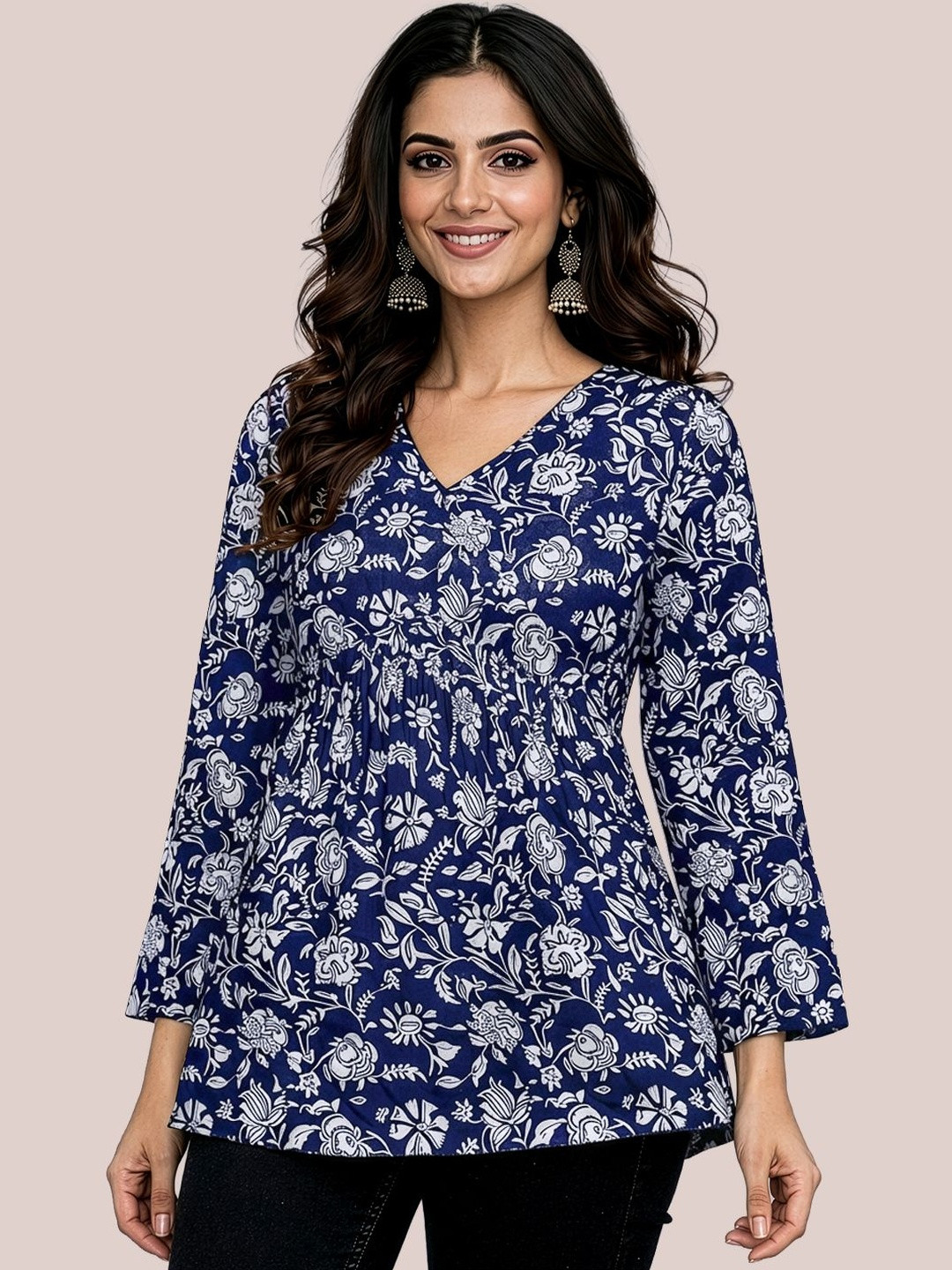 Maheshvi Floral Print Top