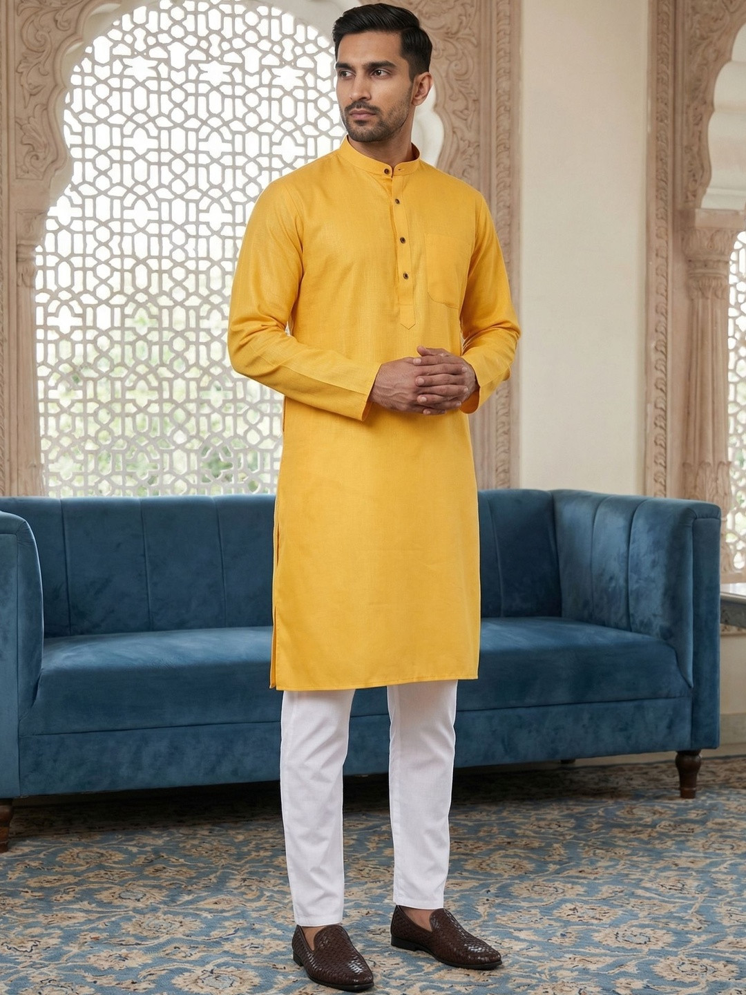 Anouk Men Regular Kurta with Pyjamas