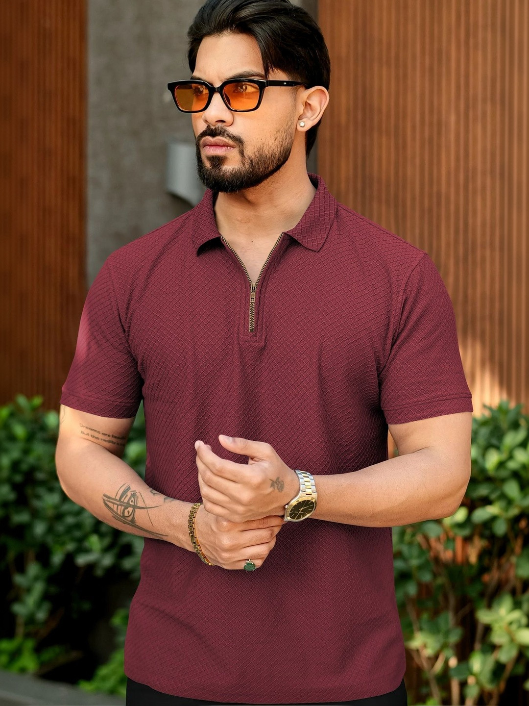 SZN Men Polo Collar T-shirt
