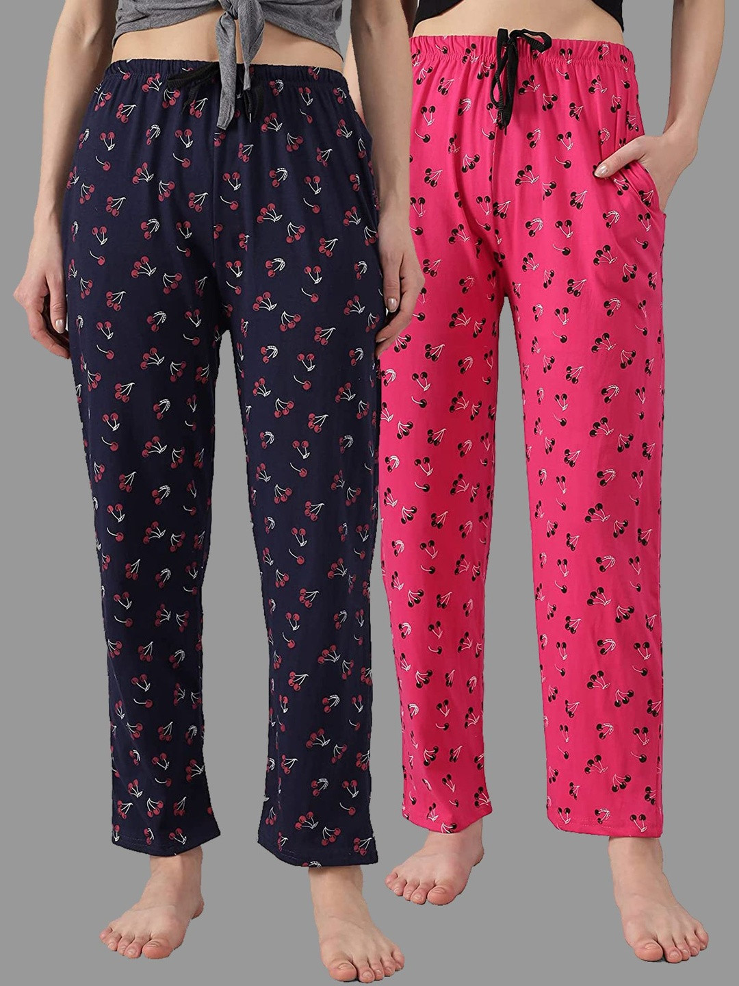Anixa Women Pack of 2 Regular Fit Track Pants