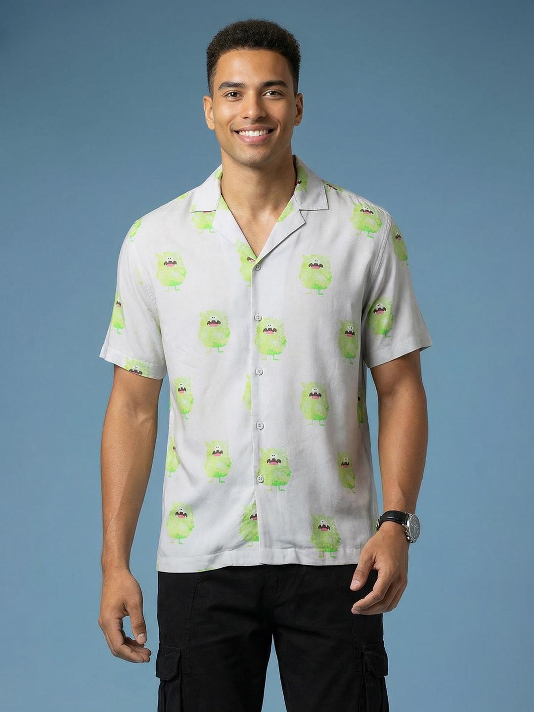 HERE&NOW Men Printed Relaxed Fit Casual Shirt